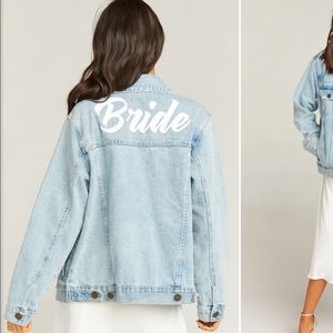 NWOT Show Me Your Mumu Bride Jean Jacket
